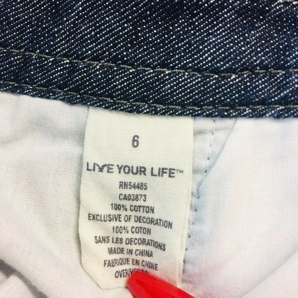 American Eagle Mini‎ Full Pleated Jean Skirt Dark Pockets Buttons 6 - Picture 4 of 9